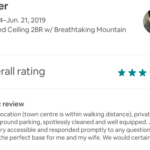 Check our airbnb page for more reviews